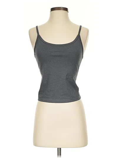 Pre-owned Everlane Tank Top Gray Halter Neckline Tops