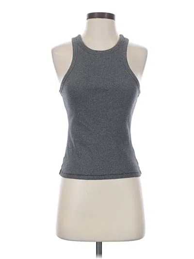 Pre-owned Everlane Tank Top Gray Halter Neckline Tops