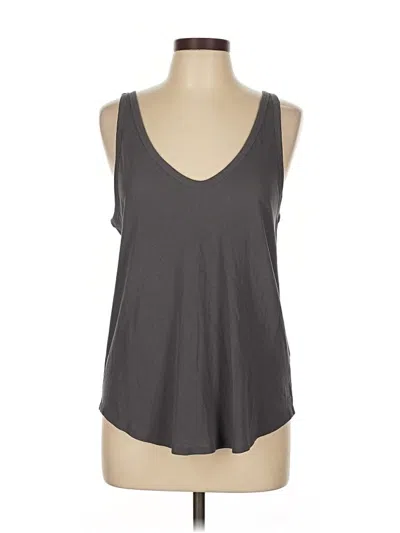 Pre-owned Everlane Tank Top Gray Plunge Neckline Tops