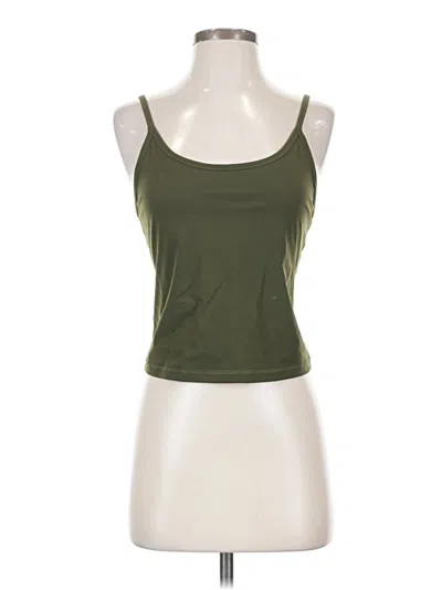 Pre-owned Everlane Tank Top Green Halter Neckline Tops