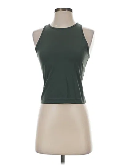Pre-owned Everlane Tank Top Green Halter Neckline Tops