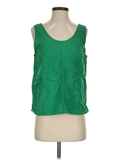 Pre-owned Everlane Tank Top Green Square Neckline Tops