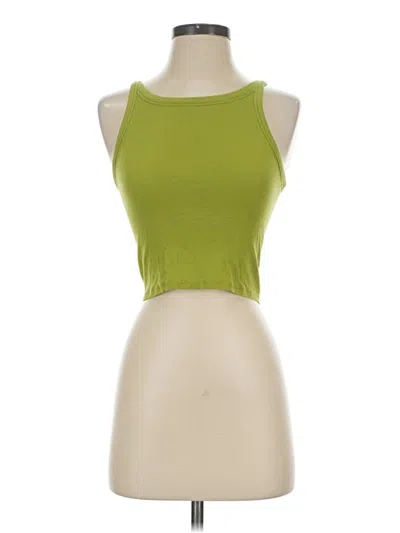 Pre-owned Everlane Tank Top Green Tops