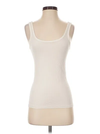 Pre-owned Everlane Tank Top Ivory Strapless Neckline Tops