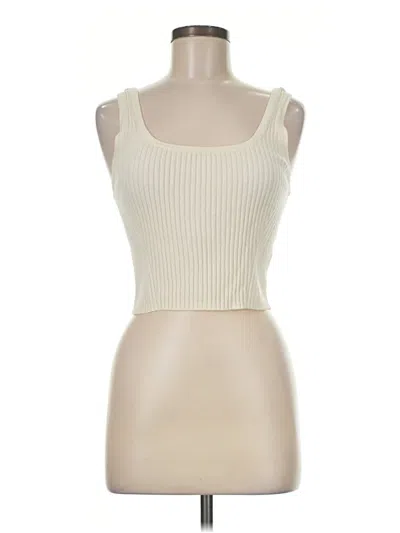 Pre-owned Everlane Tank Top Ivory Strapless Neckline Tops