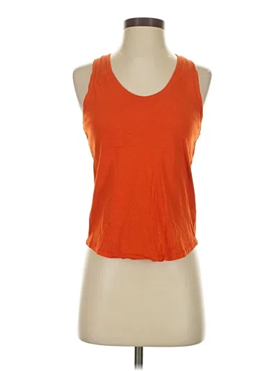 Pre-owned Everlane Tank Top Orange Halter Neckline Tops