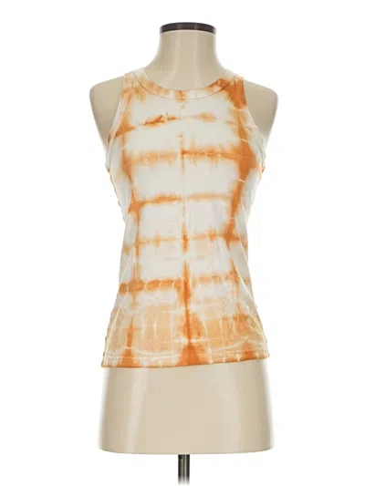 Pre-owned Everlane Tank Top Orange Halter Neckline Tops