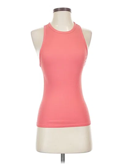 Pre-owned Everlane Tank Top Pink Halter Neckline Tops