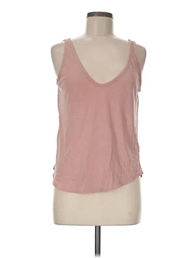 Pre-owned Everlane Tank Top Pink Plunge Neckline Tops