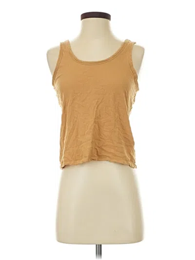 Pre-owned Everlane Tank Top Tan Halter Neckline Tops