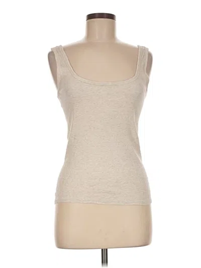 Pre-owned Everlane Tank Top Tan Strapless Neckline Tops