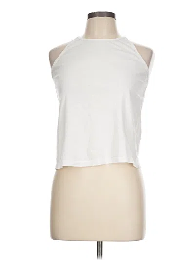 Pre-owned Everlane Tank Top White Halter Neckline Tops