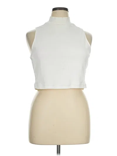 Pre-owned Everlane Tank Top White Halter Neckline Tops