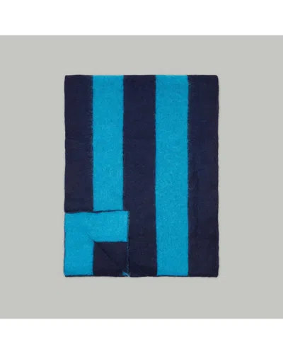 Everlane The Alpaca Patterned Scarf In Blue