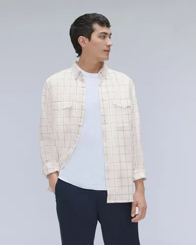 Everlane The Brushed Flannel Shirt In White