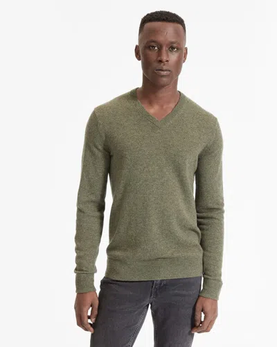 Everlane The Cashmere V-neck Sweater In Green