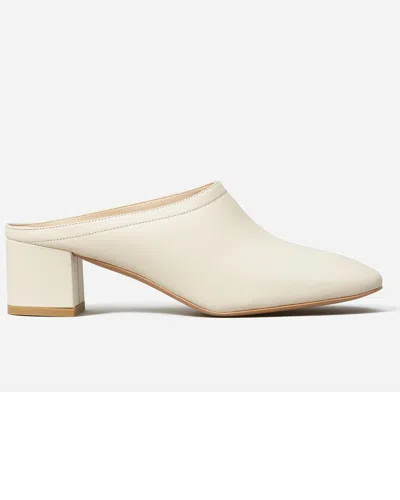 Everlane The Day Heel Mule In White