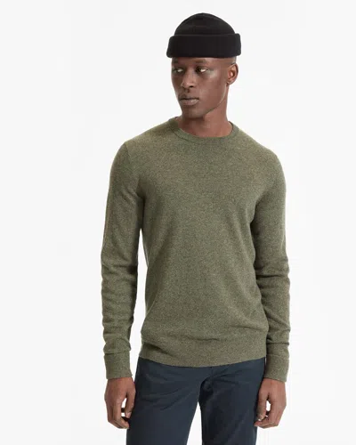 Everlane The Grade-a Cashmere Crew Sweater In Green