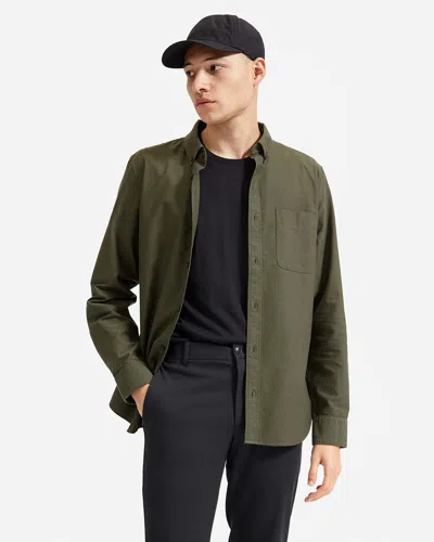 Everlane The Slim Fit Japanese Oxford Shirt In Green