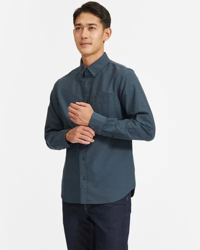 Everlane The Standard Fit Japanese Oxford Shirt In Blue