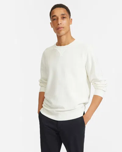 Everlane The Twill Sweatshirt In White