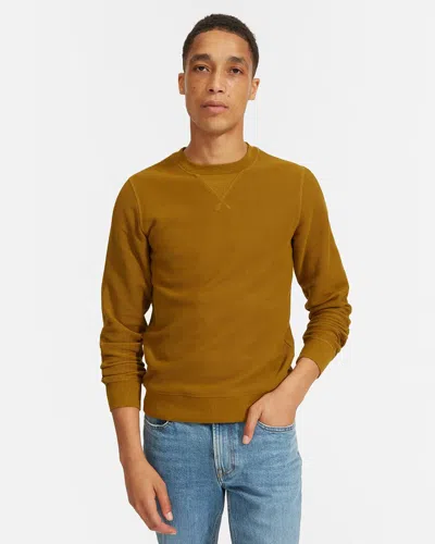 Everlane The Twill Sweatshirt In Brown