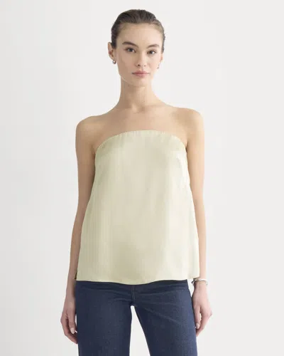 Everlane Thin Strap Cami Top In Silk Charmeuse In Peyote In Neutral
