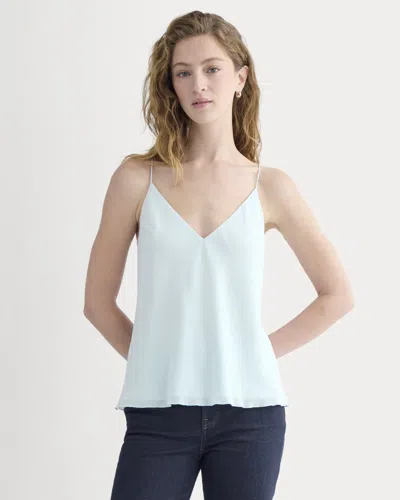 Everlane Tie Back Cami Top In Blue