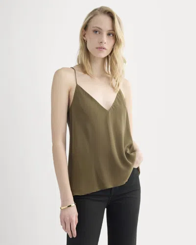 Everlane Tie Back Cami Top In Brown