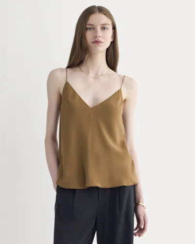 Everlane Tie Back Cami Top In Brown
