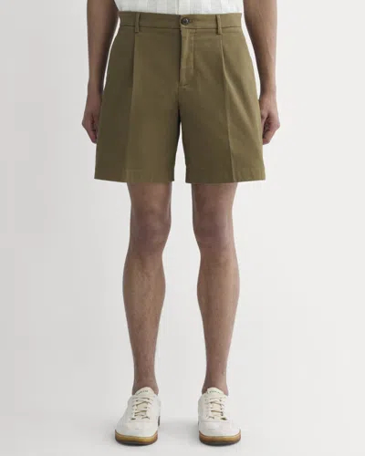 Everlane Transit Chino Pant Short In Olive In Gray