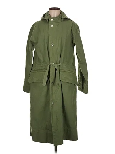 Pre-owned Everlane Trenchcoat In Green