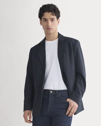 Everlane Tropical Wool Blazer In Dark Navy In Blue