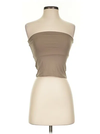 Pre-owned Everlane Tube Top Tan Strapless Neckline Tops