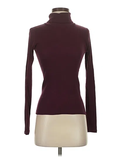 Pre-owned Everlane Turtleneck Sweater In Burgundy