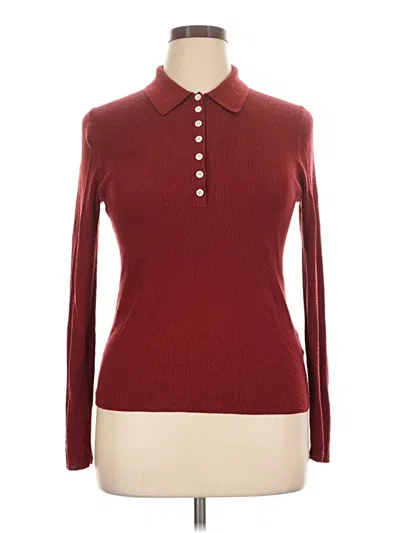 Pre-owned Everlane Turtleneck Sweater In Burgundy