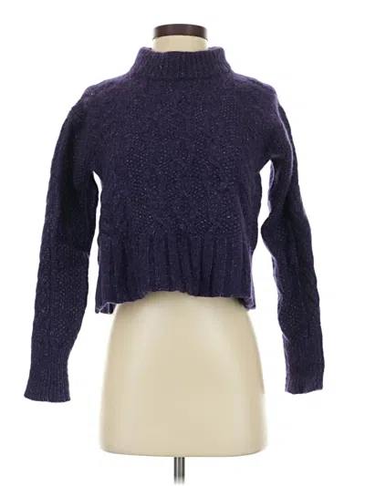 Pre-owned Everlane Turtleneck Sweater In Purple