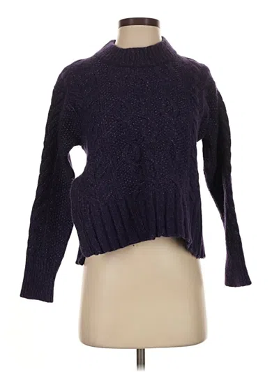 Pre-owned Everlane Turtleneck Sweater In Purple