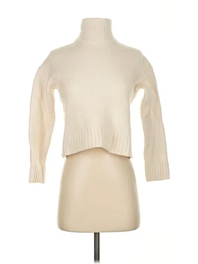 Pre-owned Everlane Turtleneck Sweater In White