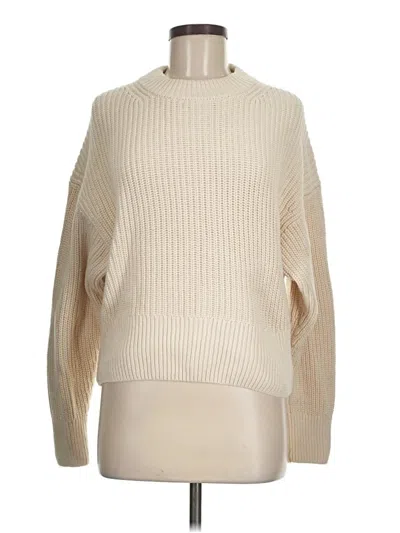 Pre-owned Everlane Turtleneck Sweater In White