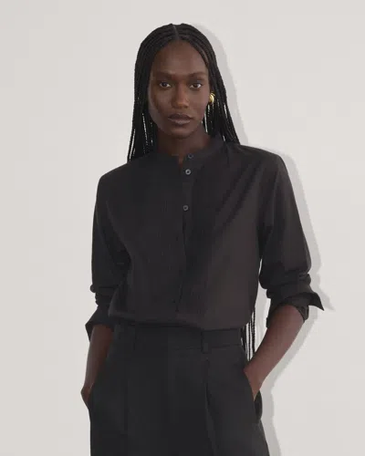Everlane Tuxedo Shirt In Black