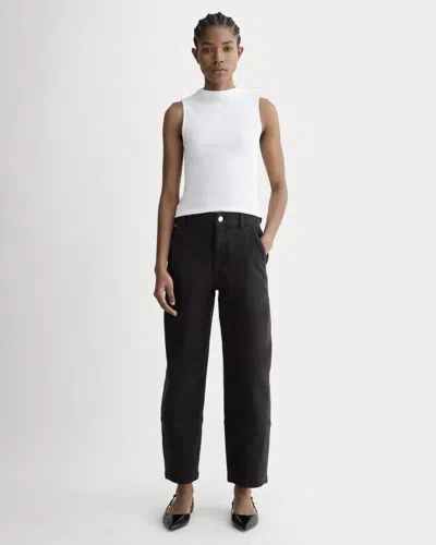 Everlane Utility Barrel Pant | Regular In Black In White