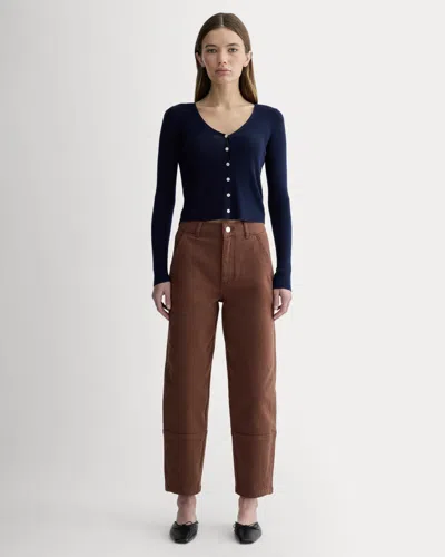 Everlane Utility Barrel Pant | Regular In Rosewood In Brown