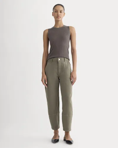 Everlane Utility Barrel Pant | Regular In Taupe In Brown