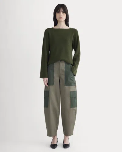 Everlane Utility Cargo Pant In Kalamata/duffel Bag In Green
