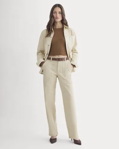 Everlane Utility Column Pant In Peyote In Brown
