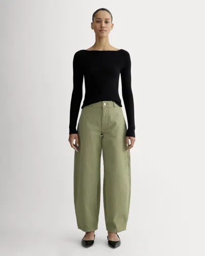 Everlane Utility Curve Pant In Sagebrush In Green