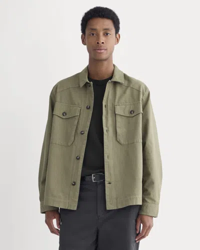 Everlane Utility Shirt Jacket In Kalamata In Brown