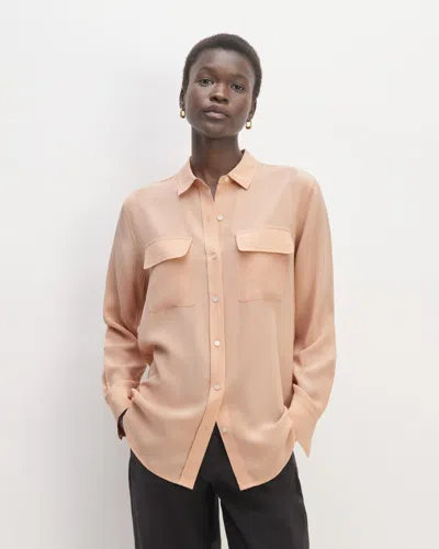 Everlane Utility Shirt In Pink
