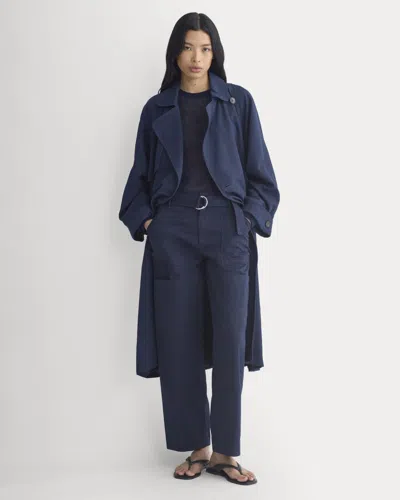 Everlane Utility Straight-leg Cargo Pant In Navy In Blue